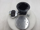 Lew Electric PBR1 Round Plastic Floor Box w/Duplex Receptacle and Aluminum Cover