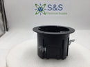Lew Electric PBR1 Round Plastic Floor Box w/Duplex Receptacle and Aluminum Cover