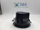 Lew Electric PBR1 Round Plastic Floor Box w/Duplex Receptacle and Aluminum Cover