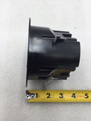 Lew Electric PBR1 Round Plastic Floor Box w/Duplex Receptacle and Aluminum Cover