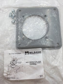 Milbank S8324 Hub Adapter Large Hub to Small Hub Opening Painted Steel 5"X5"