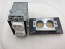 Enerlites FBox 975507-C-F 20 Amp Single Gang Duplex Floor Outlet Box - Brass
