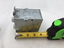 Enerlites FBox 975507-C-F 20 Amp Single Gang Duplex Floor Outlet Box - Brass