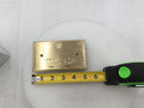 Enerlites FBox 975507-C-F 20 Amp Single Gang Duplex Floor Outlet Box - Brass