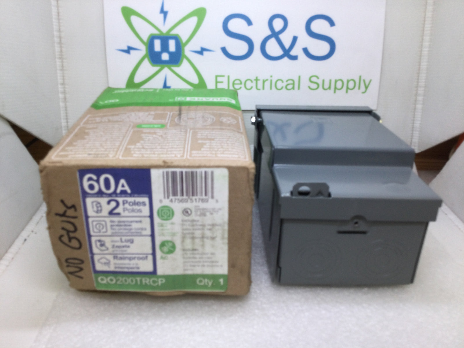 Square D QO200TRCP 60A 120/240VAC Nema3R Type QO Disconnect -No Guts o
