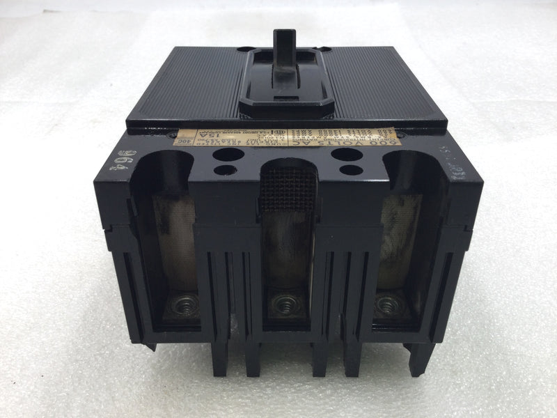 ITE EF3-B015Z 15 Amp 3 Pole 600V Molded Circuit Breaker - Cosmetic Flaw
