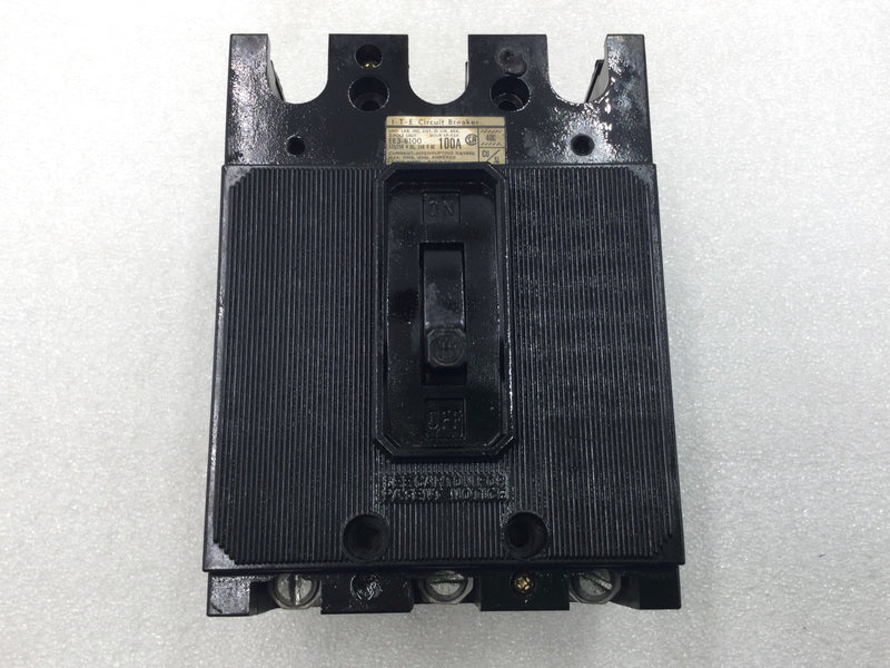 ITE EE3-B100 100 Amp 3 Pole 120/240V Circuit Breaker - Cosmetic Flaw