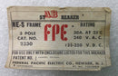 Federal Pacific NES2330/2330 30 Amp 3 Pole 240V Circuit Breaker - Cosmetic Flaw