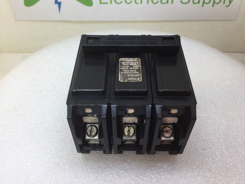 Challenger C315 15 Amp 3 Pole 120/240V Circuit Breaker - Cosmetic Flaw