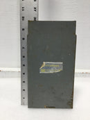 Sylvania RS2-60NA 60 Amp 240V Disconnect Cover Only 9 3/4" x 5 1/4"