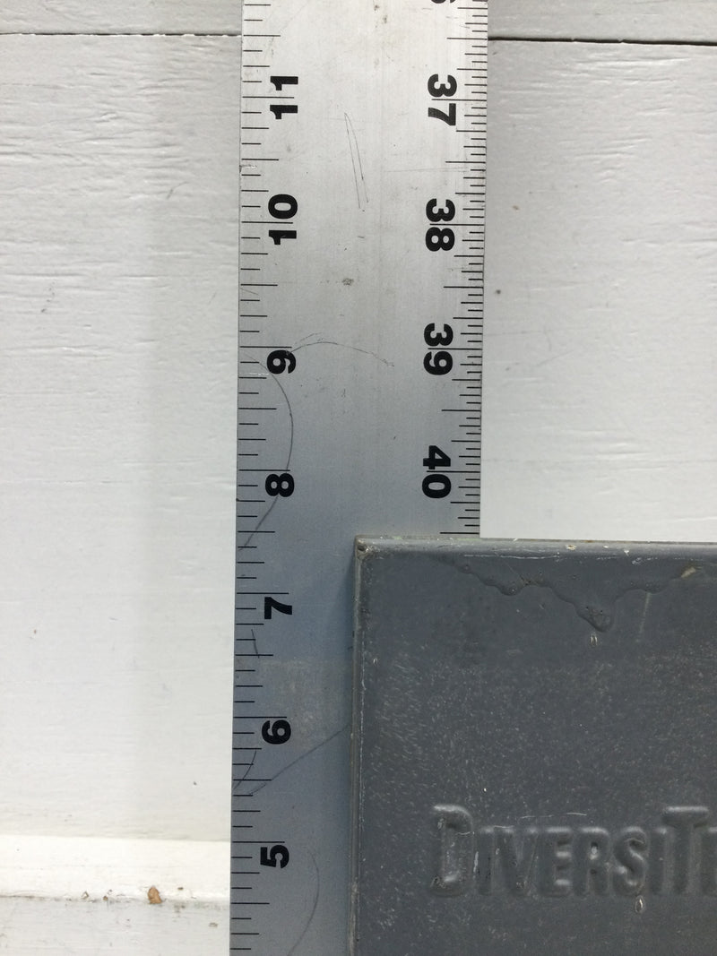 DiversiTech DDS-60U 60 Amp 120/240V Disconnect Cover Only w/o Hinges 7 1/2" x 5"