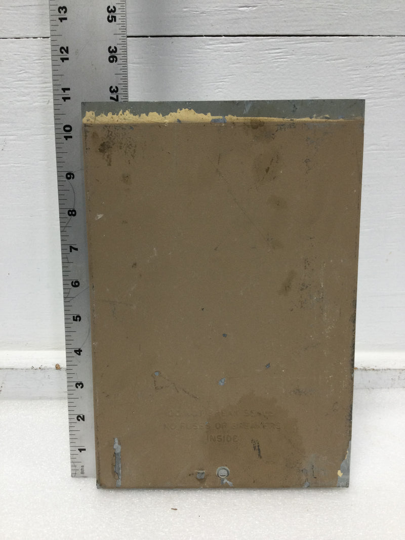 Nema 3R Panel Cover Only 10 3/4" x 7 1/4"