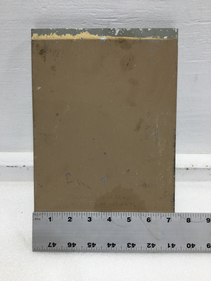 Nema 3R Panel Cover Only 10 3/4" x 7 1/4"