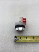 Schneider Electric 9001SKR9RH13 Push Pull Two Position Operator with Red Button