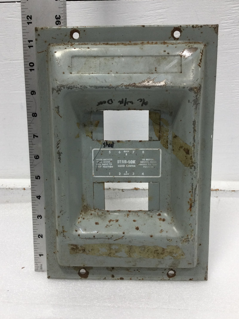 FPE 104-8S/F 100 Amp 4-8 Space 120/240V Load Center Cover Only 12 5/8" x 8 3/4"