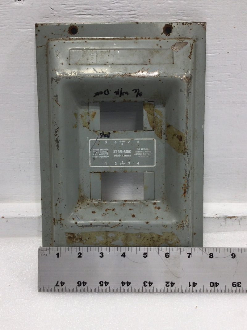 FPE 104-8S/F 100 Amp 4-8 Space 120/240V Load Center Cover Only 12 5/8" x 8 3/4"