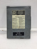 Square D DU222RB 60 Amp 240V Disconnect Cover Only 9" x 6 5/8"