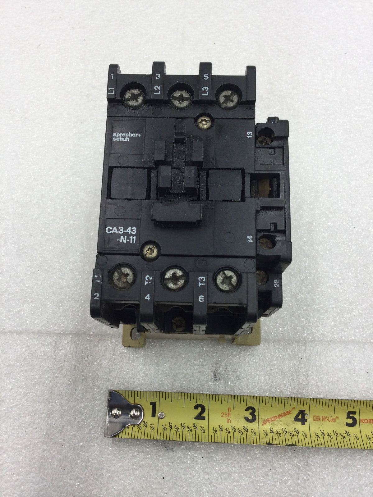 Sprecher & Schuh CA3-43-N-11 45 Amp 220-600 VAC 3 Pole Motor Starter w