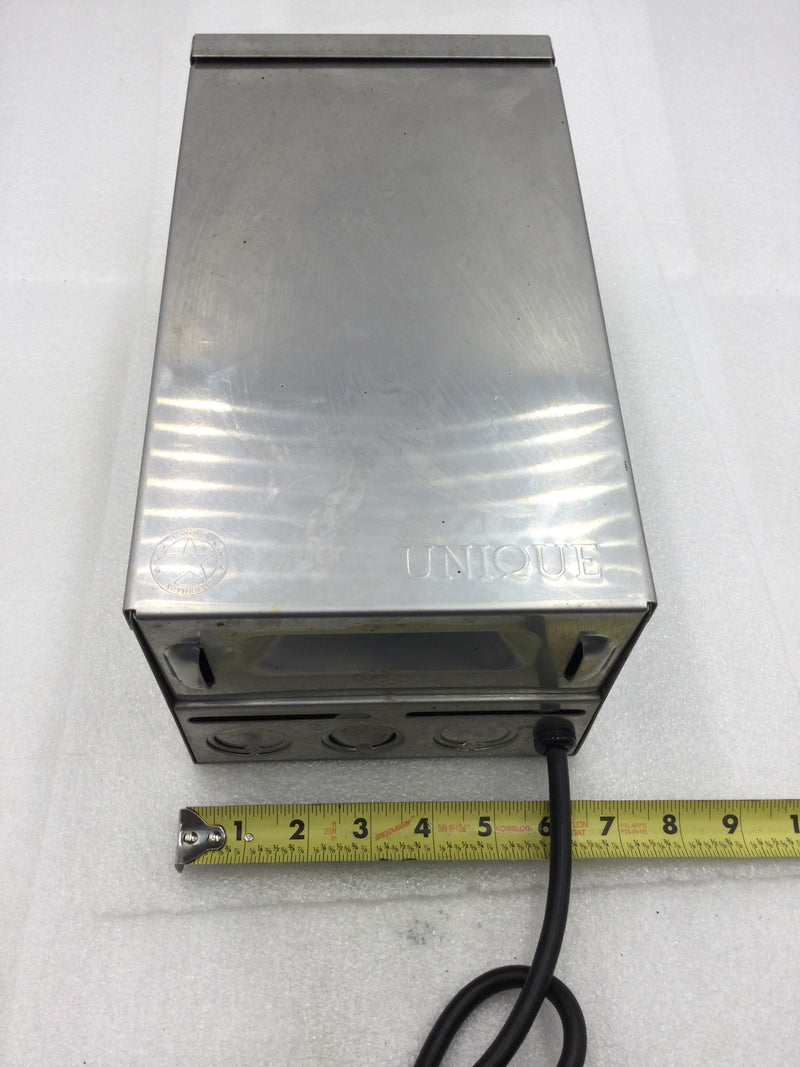 Unique Lighting 200 Watt LED Lighting Transformer 120 VAC Primary LED Low and LED High Secondary Outputs