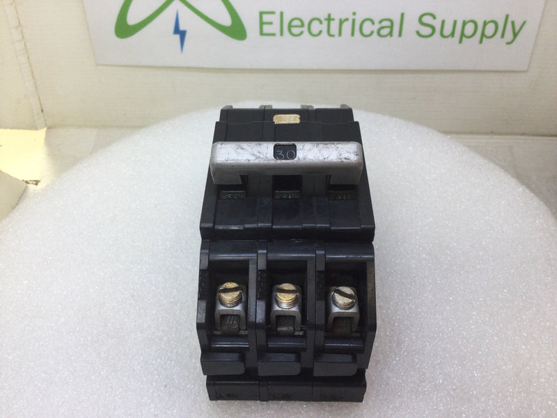 Zinsco/GTE/Sylvania Q243030 30 Amp 3 Pole 240V Type Q-24 Circuit Breaker