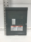 Square D QO6-12L100RB 100 Amp 8 Space 120/240V Dead Front Only 11 1/4" x 8 5/8"