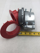 Arlington 8418 3 1/2" 4 Screw Adjustab MCI Connector w/ 3 NM Endstop Bushings