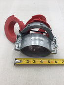 Arlington 8418 3 1/2" 4 Screw Adjustab MCI Connector w/ 3 NM Endstop Bushings