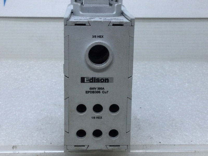 Edison EPDB304 Power Distribution Block 380 Amp 600V