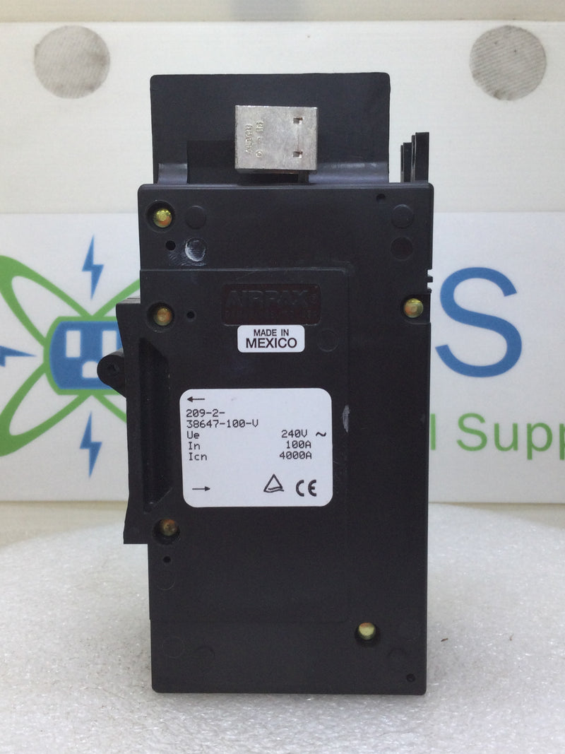 Airpax 209-2-38647-100-V 100 Amp 2 Pole 240V Circuit Breaker
