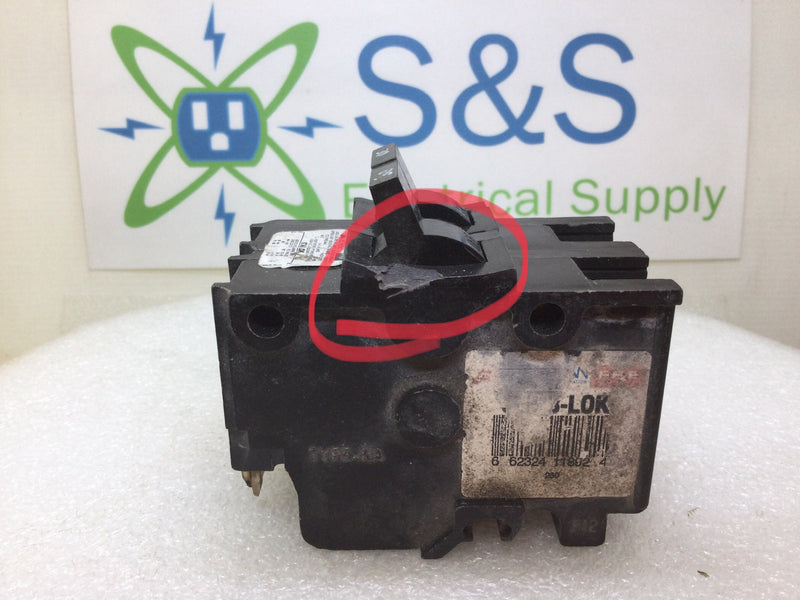 American Brand FPE NA230 30 Amp 2 Pole Circuit Breaker - Cosmetic Flaw