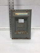 Federal Pacific 104-8S/F 100A 8 Space 120/240V Dead Front Only 11 5/8" x 7 3/4"