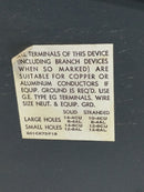 GE Type NHB, Style 2A, 400 amp, 277/480V, 3 PH, 4 Wire Deadfront 43 1/2" x 15 3/8"