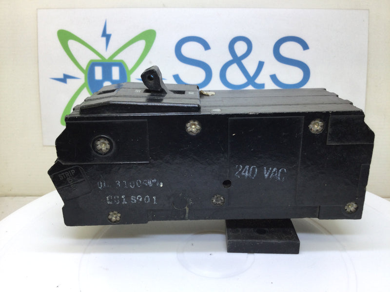 Square D Q13100 100 Amp 3 Pole 240V Plug In Circuit Breaker Q1-3100 - Long Foot