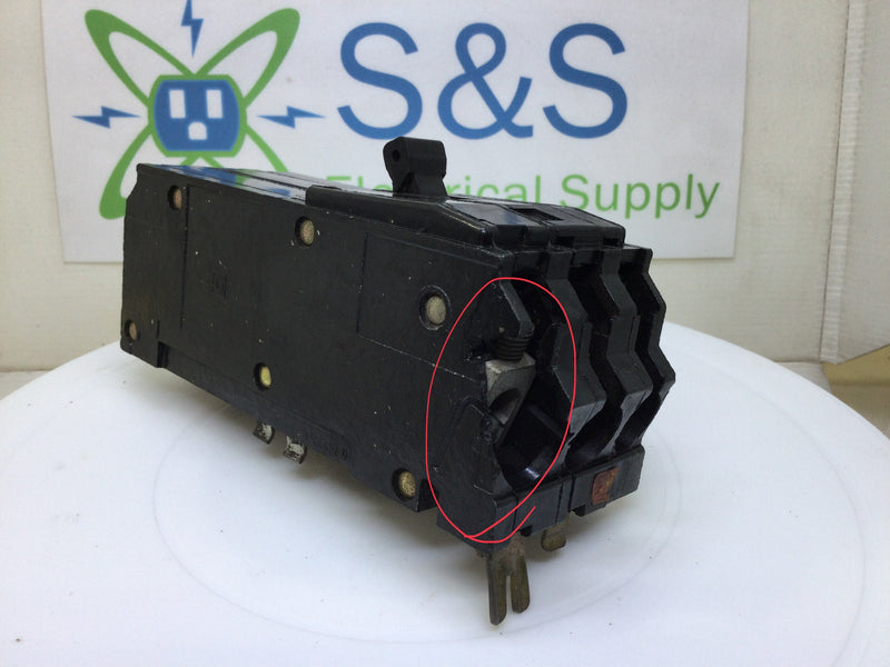 Square D Q13100 100 Amp 3 Pole 240V Plug In Circuit Breaker Q1-3100 - Long Foot