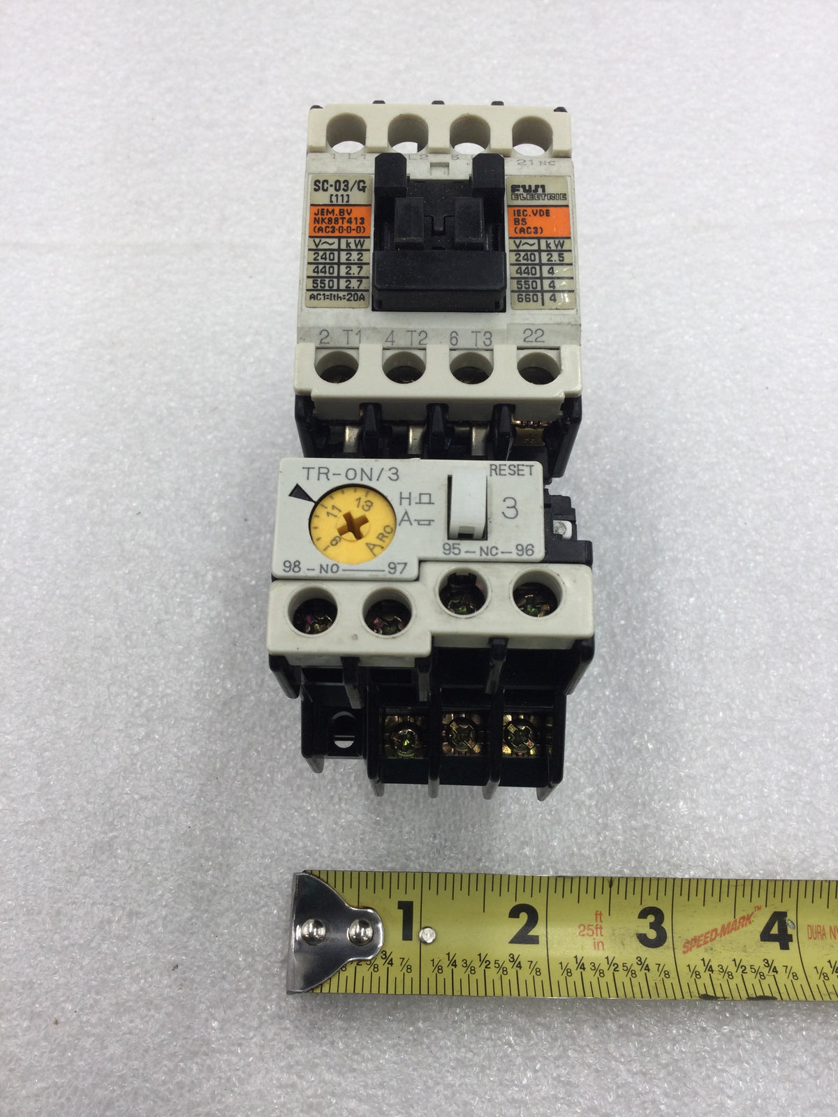 Fuji Electric SC-E4/G Contactor - 24VDC Coil, 80A Rating, 3 Normally Open (N.O.) Poles - View #7