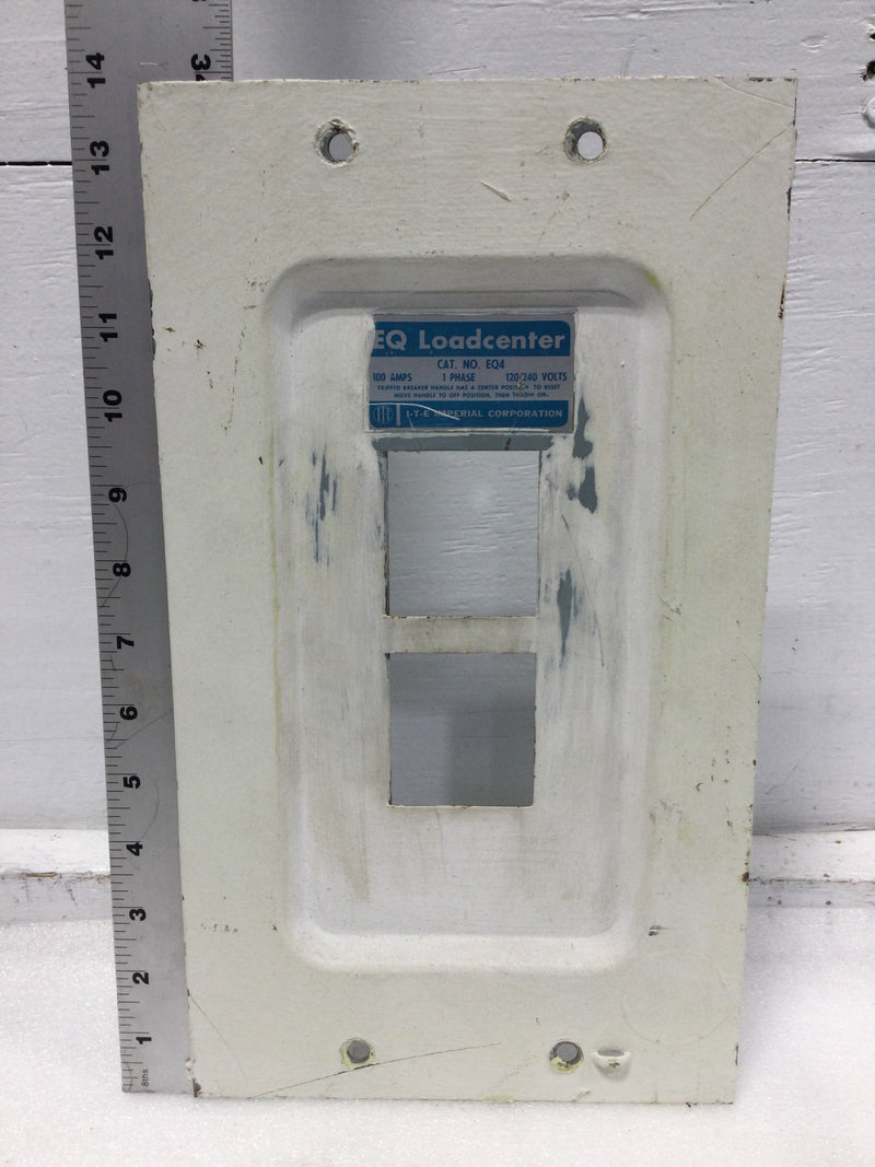 ITE EQ4F/S 100 Amp 4 Space 120/240V Dead Front Only 13 7/8" x 7 7/8"