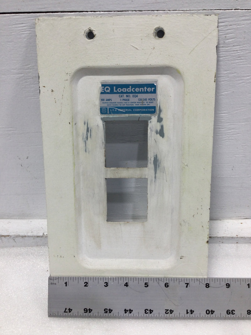 ITE EQ4F/S 100 Amp 4 Space 120/240V Dead Front Only 13 7/8" x 7 7/8"