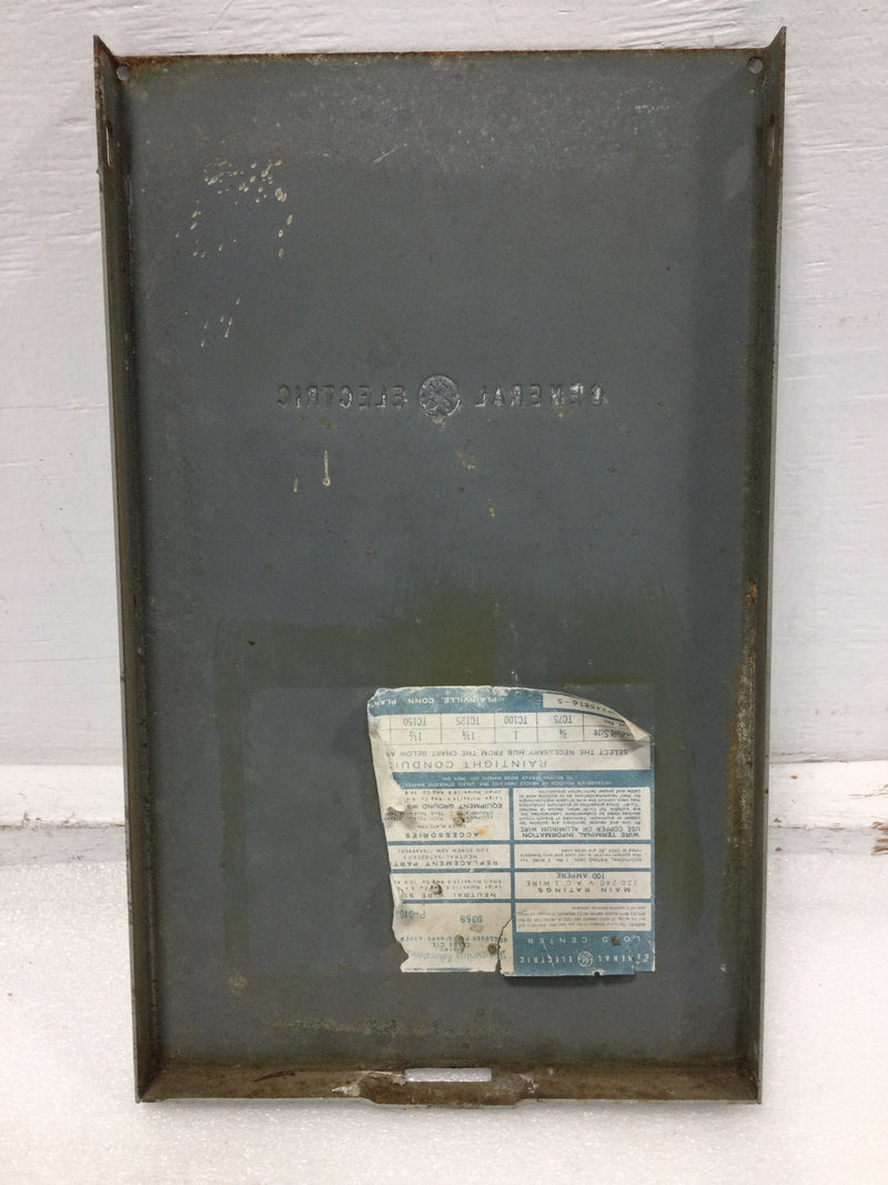 General Electric Panel Cover Only 12 3/4" x 7 7/8"