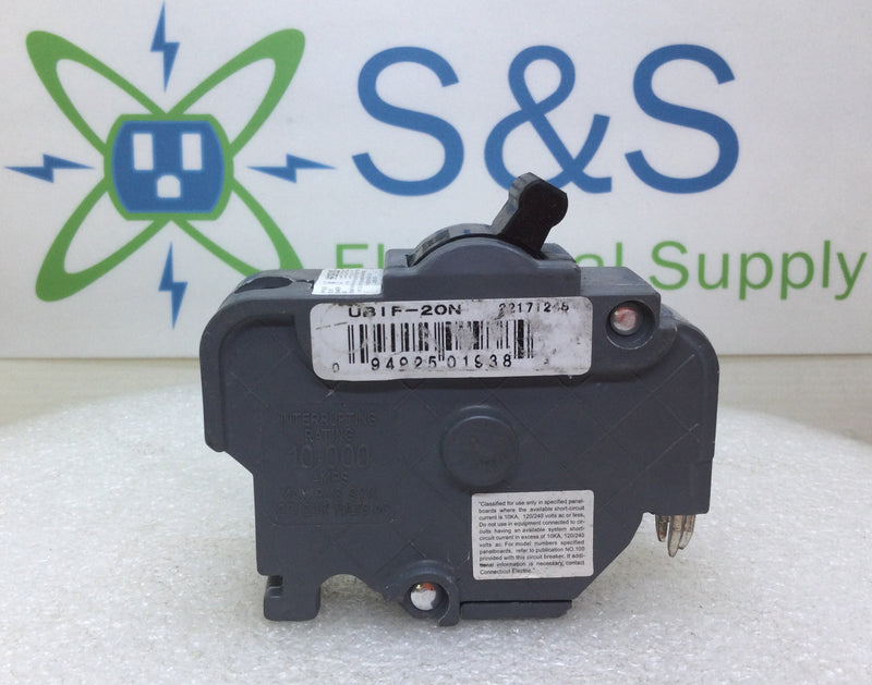 UBI Inc. UBIF-20N 20 Amp 1 Pole 120/240V Stab-Lok Thick Circuit Breaker