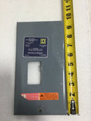 Square D QO-260NATS 60 Amp 240V Switch Cover Only 9 1/2" x 5"