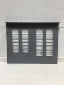 Wadsworth Electric Manufacturing 3823M20040 200A 120-240VAC 3 Pole Dual Bus Fuse Panel 40 Space Dead Front 15" x 18 1/2"