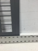 Wadsworth Electric Manufacturing 3823M20040 200A 120-240VAC 3 Pole Dual Bus Fuse Panel 40 Space Dead Front 15" x 18 1/2"