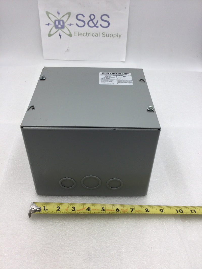 Hubbell-Wiegmann SC080806WW 8" x 8" x 6" Nema 1 Screw Cover Type Pull/Junction Box (New)