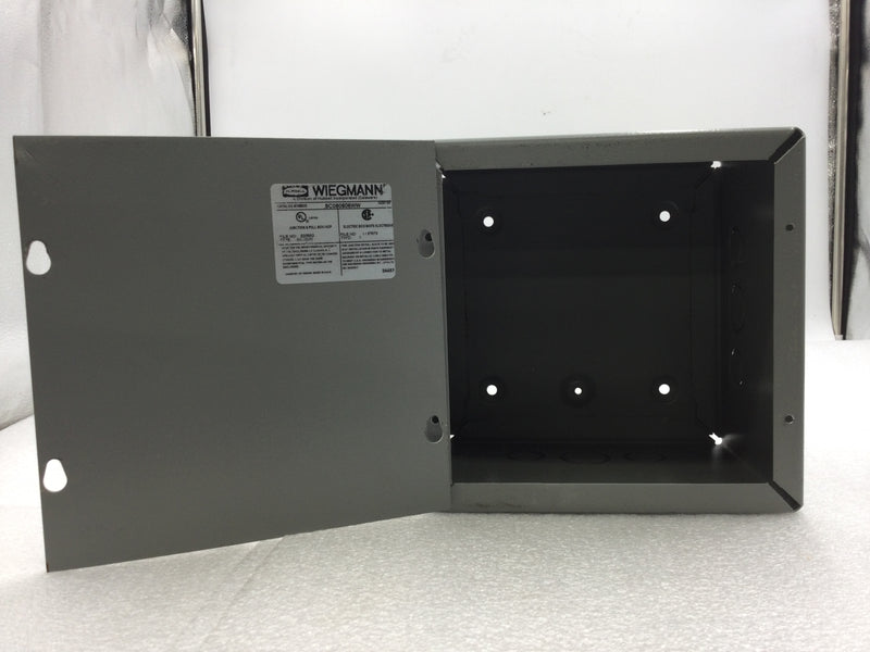Hubbell-Wiegmann SC080806WW 8" x 8" x 6" Nema 1 Screw Cover Type Pull/Junction Box (New)