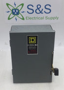 Square D DU321 30 Amp 3 Phase 240V Non-Fused Safety Switch 9 1/4"x 6 3/4"