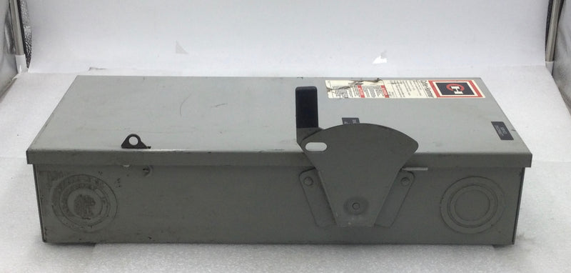 Cutler-Hammer DG223NGB 100 Amp 2 Pole 120/240V Fused General Duty Safety Switch