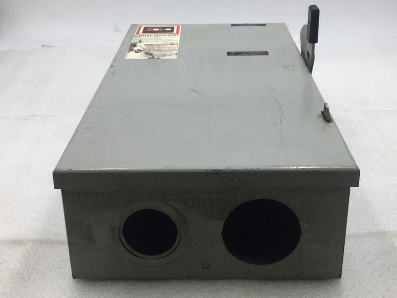 Cutler-Hammer DG223NGB 100 Amp 2 Pole 120/240V Fused General Duty Safety Switch