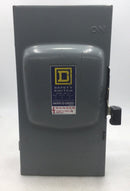 Square D D223N/D-223N 100 Amp 2 Pole 120/240V Fusible Safety Switch