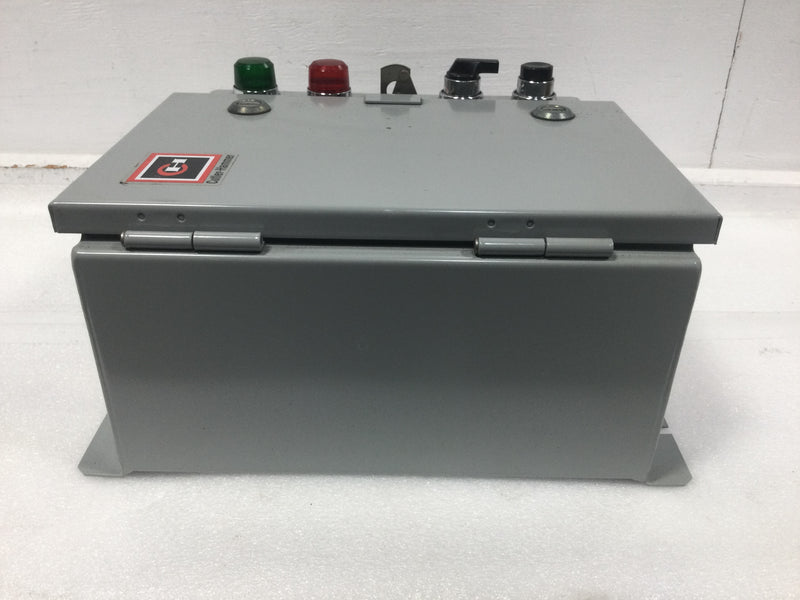 Cutler-Hammer ECA07L8BKA 1HP 3 Pole 120/240V Enclosed Contactor/Starter