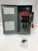 Eaton DH361NGK 30 Amp 600V Fusible Heavy Duty Safety Switch Enclosure 16" x 9"
